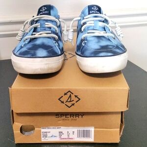 Sperry Crest Mule Tie-Dye Navy Sz 9